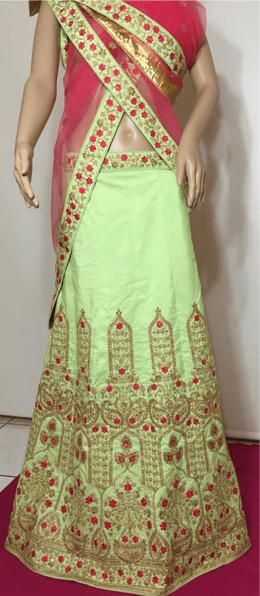 Semi Stitched Lengha