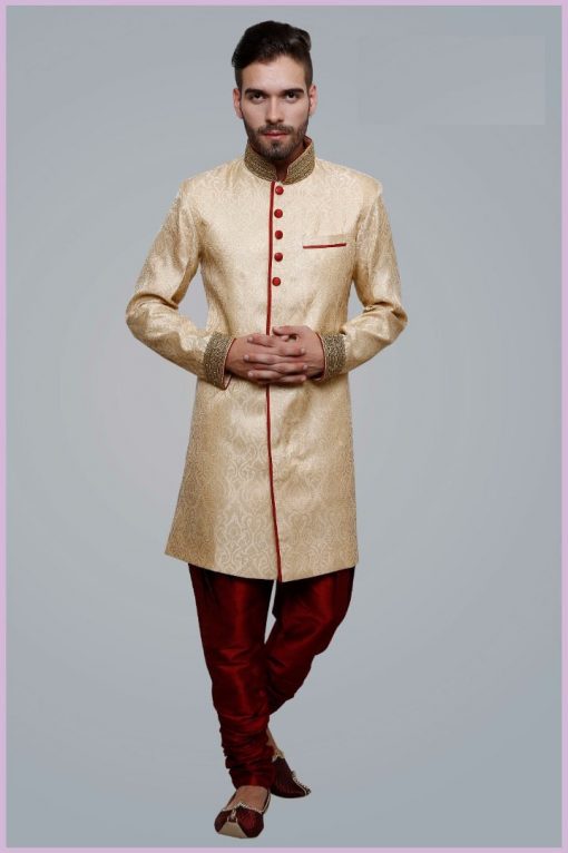 Silk Sherwani - Image 4